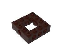 GDS-971 Technic Brick 4X4 - Centro aperto, 10 pezzi, compatibile con Lego 32324 4211640, parti fai da te e componenti MOC per grandi marche di mattoni, colore: Marrone castano 308