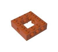 GDS-971 Technic Brick 4X4, centro aperto, 10 pezzi, compatibile con Lego 32324 4211640, parti fai da te e componenti MOC per grandi marche di mattoni, colore: Caffè 38