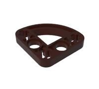 GDS-990 Trave Tecnica a L di 3x3 con Quarto di Ellisse Sottile 50 Pezzi compatibile con Lego Componenti MOC di Grandi Marche di Mattoncini Colore Marron foncé