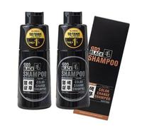 GDS Black Shampoo set 2 pezzi / tintura per capelli copertura grigia 250 ml /...