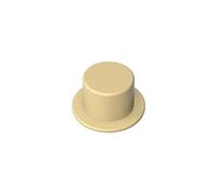GDS-M100 Accessori Testa Cappello a Cilindro di Gentiluomo 10 Pezzi compatibile con Lego 3878 Componenti MOC in Grossa Quantità Classico Colore Beige