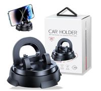 GDSAFS Redreeer - Supporto per telefono da auto, 2025, regolabile a 360°, supporto per auto, forte adsorbimento, nessuna installazione richiesta, carico 20 kg, universale per tutti i modelli (nero)