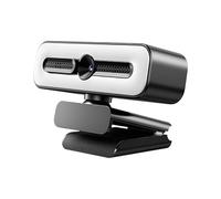gdsDEs Webcam flessibile for PC portatile Full HD 4K 2K 1080P for computer PC con microfono e webcam luminosa for streaming live automatico(B11-1080P)