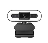 gdsDEs Webcam portatile Full HD 1080P 2K 4K for PC portatile, webcam automatica, streaming live flessibile con microfono, trasmissione in diretta con luce(2K)
