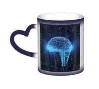 GDSHJKLW 11 once tazze da caffè in ceramica cambia colore tazza personalizzata novità tazza da caffè tazza da tè intelligenza artificiale cervello fresco tazze da caffè per uomini donne regalo