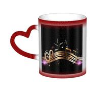 GDSHJKLW 11 once tazze da caffè in ceramica cambia colore tazza personalizzata novità tazza da caffè tazza da tè romanzo nota musicale tazze da caffè fresco per uomini donne regalo divertente