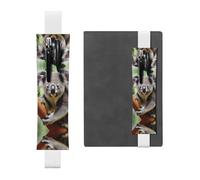 GDSHJKLW Adorabile koala con fascia elastica rimovibile in pelle sintetica per penne, diari, matite, forniture per ufficio, regalo per giornali, quaderni, pianificatori