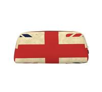 GDSHJKLW Astuccio in pelle con bandiera del Regno Unito, grande capacità, borsa per il trucco con cerniera, per donne e uomini, borsa da toilette da viaggio, borsa per cosmetici impermeabile