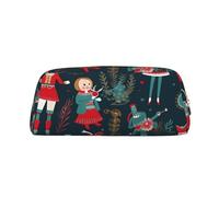 GDSHJKLW Astuccio in pelle con schiaccianoci da donna, grande capacità, con cerniera, per articoli da toeletta da viaggio, impermeabile, per cosmetici, portamonete, Oro, One Size