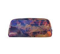 GDSHJKLW Beauty Grand Canyon, astuccio in pelle di grande capacità, con cerniera, per donne, uomini, articoli da toeletta da viaggio, borsa per cosmetici impermeabile, portamonete con apertura ampia