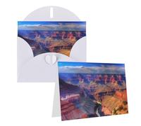GDSHJKLW Beauty Grand Canyon, biglietto di auguri bianco con buste, 10,2 x 15,2 cm, biglietti di ringraziamento, biglietti per tutte le occasioni, per Natale, vacanze, compleanno, laurea, anniversari