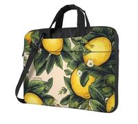 GDSHJKLW Borsa a tracolla per computer portatile da 13 pollici per uomo e donna, borsa a tracolla impermeabile con manico a tracolla color limone