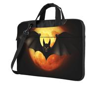 GDSHJKLW Borsa a tracolla per computer portatile da 13 pollici per uomo e donna, borsa messenger impermeabile con pipistrello per Halloween, borsa per computer portatile con manico
