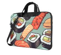 GDSHJKLW Borsa a tracolla per computer portatile da 13 pollici per uomo e donna, borsa messenger impermeabile per sushi, borsa a tracolla con manico