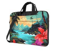 GDSHJKLW Borsa a tracolla per computer portatile da 13 pollici per uomo e donna, borsa messenger impermeabile Hello Hawaii borsa per computer portatile con maniglia a tracolla