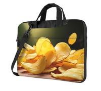 GDSHJKLW Borsa a tracolla per computer portatile da 13 pollici, per uomo e donna, impermeabile, borsa messenger per patatine fritte borsa per computer portatile con maniglia