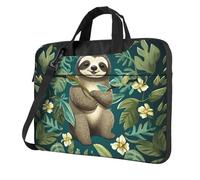 GDSHJKLW Borsa a tracolla per computer portatile da 14 pollici, unisex, impermeabile, borsa messenger con adorabile bradipo borsa con tracolla