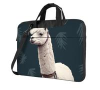 GDSHJKLW Borsa a tracolla per computer portatile da 35,5 cm, per uomo e donna, impermeabile, borsa messenger con alpaca, lama e manico con tracolla