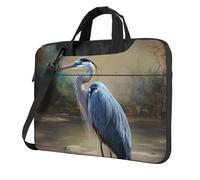 GDSHJKLW Borsa a tracolla per computer portatile, unisex, impermeabile, con tracolla e maniglia, Nero, 13 inch