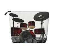 Gdshjklw Borsa da trucco in lino per donne, organizer da viaggio impermeabile per cosmetici, leggera, con cerniera, borsa da toeletta organizer per pennelli da trucco