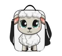 GDSHJKLW Borsa termica per il pranzo con agnello, riutilizzabile, per donne e uomini, riutilizzabile, a prova di perdite, con tracolla regolabile, per ufficio, lavoro, viaggi, picnic, campeggio