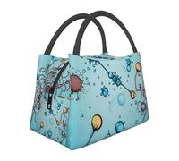 GDSHJKLW Borsa termica per il pranzo, per donne e uomini, grande, a prova di perdite, riutilizzabile, borsa termica per il pranzo, astrazione, biologia, chimica, per lavoro, picnic, viaggi