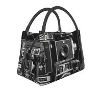 GDSHJKLW Borsa termica per il pranzo, per donne e uomini, grande scatola portapranzo a prova di perdite, riutilizzabile, borsa termica per il pranzo, borsa termica retrò per macchina fotografica, per