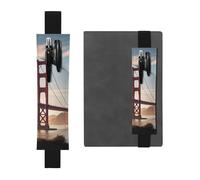 GDSHJKLW Golden Gate Bridge elastico portapenne staccabile in pelle PU portapenne astuccio forniture per ufficio regalo per diari con copertina rigida quaderni pianificatori