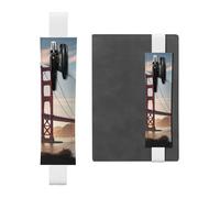 GDSHJKLW Golden Gate Bridge - Portapenne in pelle sintetica rimovibile con fascia elastica per giornali, quaderni, pianificatori