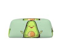 GDSHJKLW Grazioso astuccio in pelle di avocado per yoga, grande capacità, borsa per il trucco con cerniera, per donne e uomini, borsa da toeletta da viaggio impermeabile, borsa per cosmetici ampia