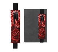 GDSHJKLW Molte rose rosse elastico portapenne staccabile in pelle PU custodia per penna diario portapenne astuccio forniture per ufficio regalo per diari copertina rigida quaderni pianificatori