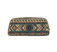 GDSHJKLW Native American1, astuccio in pelle di grande capacità, astuccio per penne, borsa per il trucco con cerniera, per donne e uomini, borsa da toeletta da viaggio, borsa per cosmetici