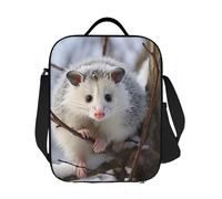 GDSHJKLW Opossum - Borsa termica per il pranzo, riutilizzabile, a prova di perdite, con tracolla regolabile, per ufficio, lavoro, viaggi, picnic, campeggio