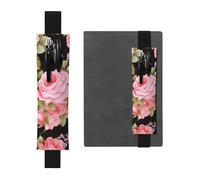 GDSHJKLW Portapenne con fascia elastica rosa rosa staccabile in pelle PU portapenne portapenne portapenne astuccio forniture per ufficio regalo per riviste quaderni pianificatori
