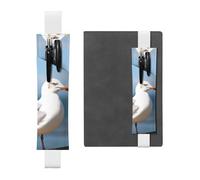 GDSHJKLW Simpatico Gabbiano Fascia elastica Portapenne Staccabile in Pelle PU Portapenne Astuccio Portapenne Astuccio Forniture per Ufficio Regalo Per Diari Copertina Rigida Notebook Agende