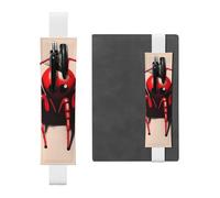 GDSHJKLW Simpatico piccolo ragno rosso fascia elastica portapenne staccabile in pelle PU penna sacchetto diario matita astuccio forniture ufficio regalo per riviste copertina rigida quaderni