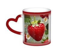 GDSHJKLW Tazza da caffè in ceramica da 325 ml tazza da caffè cambiante tazza da caffè personalizzata novità tazza da tè bella fragola tazze da caffè fresche per uomini donne regalo divertente