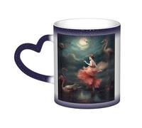 GDSHJKLW Tazza da caffè in ceramica da 325 ml, tazza da caffè che cambia colore, personalizzabile, tazza da tè con una notte di miracoli e magia, regalo divertente per uomini e donne