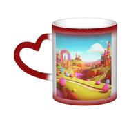 GDSHJKLW Tazze da caffè in ceramica da 325 ml Tazza da caffè Cambia Colore Personalizzata Novità Tazza da caffè Tazza da tè Candy Bella Terra Cool Tazze da caffè per uomini donne regalo divertente