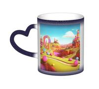 GDSHJKLW Tazze da caffè in ceramica da 325 ml Tazza da caffè Cambia Colore Personalizzata Novità Tazza da caffè Tazza da tè Candy Bella Terra Cool Tazze da caffè per uomini donne regalo divertente