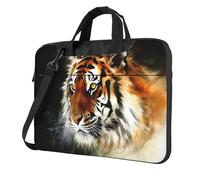 GDSHJKLW Tiger3 - Borsa a tracolla per computer portatile, unisex, impermeabile, con tracolla, Nero, 14 inch