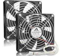 GDSTIME Confezione da 2 ventole di raffreddamento PWM da 140 mm, 12 V CC, senza spazzole, per PC, computer, 4 pin, 140 x 25 mm, per desktop