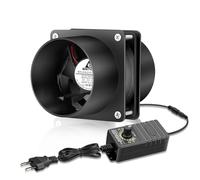 GDSTIME Ventilatore tubolare da 80 mm, 230 V, 4500 giri/min, 220 V, doppio cuscinetto a sfera, 4 V, 12 V, controllo velocità per PC