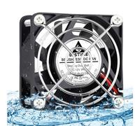 GDSTIME Ventola da 12 V, 60 mm, IP67, 60 mm x 25 mm, ventola di raffreddamento 4500 giri/min, doppia sfera da 12 cm, ventola per PC