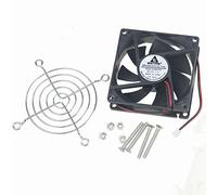 Gdstime Ventola di raffreddamento CC senza spazzole, 80 mm x 80 mm x 25 mm, 24 V