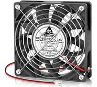 GDSTIME - Ventola di raffreddamento senza spazzole, 24 V DC, ventola di raffreddamento da 120 mm x 120 mm x 25 mm