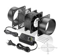GDSTIME Ventola per tubi, 80 mm, 230 V, doppio cuscinetto a sfera, 5500 giri/min