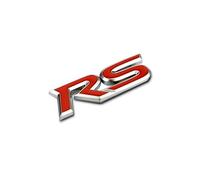 GDUTBC Auto Emblema per Suzuki Jimny Alto Swift SX4 RS, 3D Lettere Emblem Griglia Anteriore Posteriore Cofano Tronco Carrozzeria Decalcomanie Adesivo, Styling Accessori,B Red