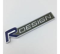 GDUTBC Auto Emblema per Volvo R Design XC60 V70 S60 V40 V60 C30 V50, 3D Lettere Emblem Griglia Anteriore Posteriore Cofano Tronco Carrozzeria Decalcomanie Adesivo, Styling Accessori,B