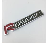 GDUTBC Auto Emblema per Volvo R Design XC60 V70 S60 V40 V60 C30 V50, 3D Lettere Emblem Griglia Anteriore Posteriore Cofano Tronco Carrozzeria Decalcomanie Adesivo, Styling Accessori,D